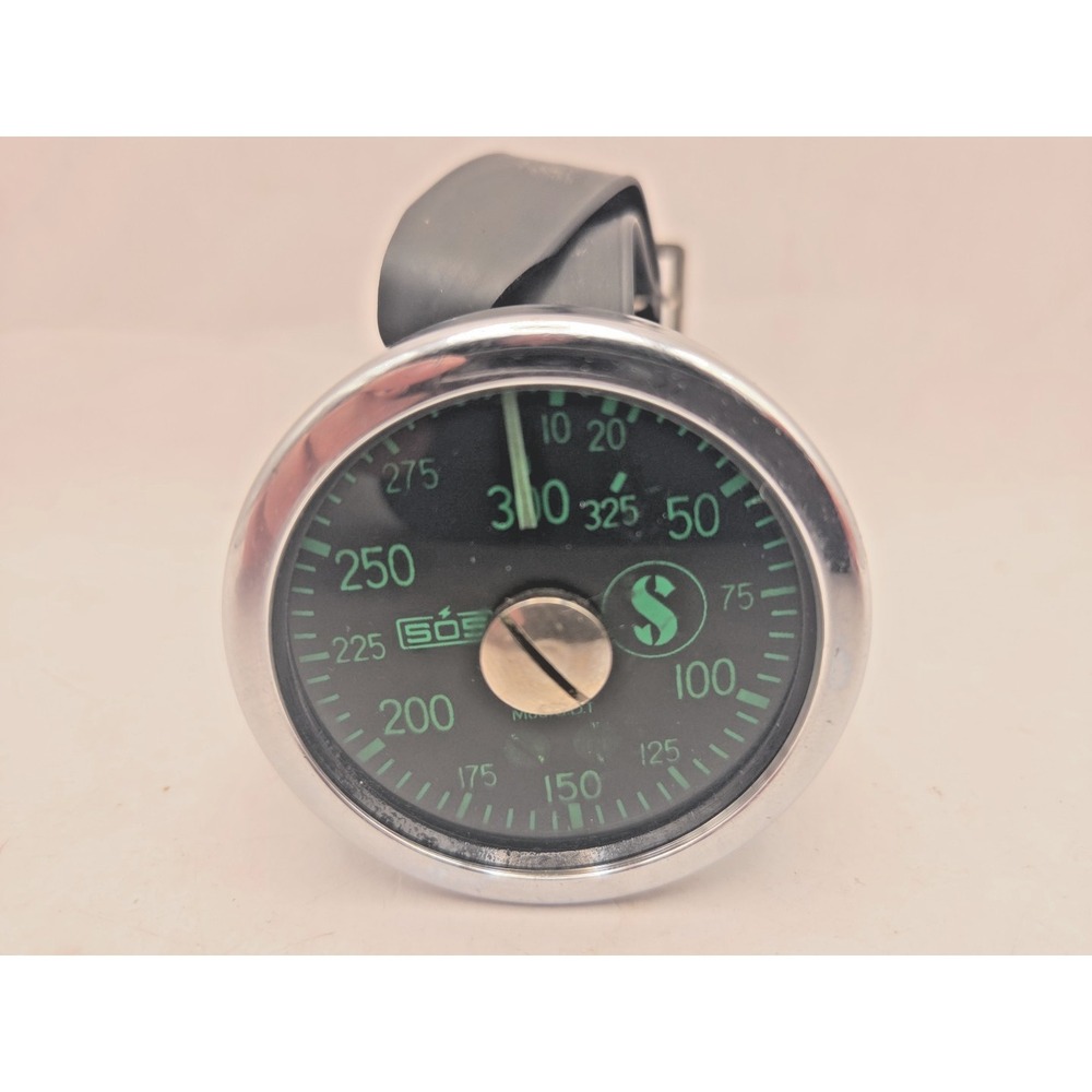 Vintage RARE Analog Scubapro SCUBA Wrist Mounted Depth Gauge Model UDT